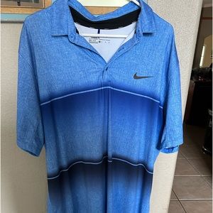 Nike blue golf polo
